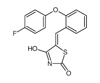 5-[[2-(4-fluorophenoxy)phenyl]methylidene]-1,3-thiazolidine-2,4-dione Structure