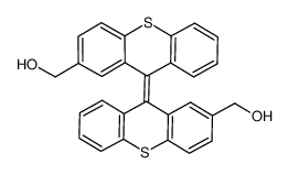 {9-[2-(hydroxymethyl)-9H-thioxanthene-9-ylidene]-9H-thioxanthen-2-yl}methanol Structure