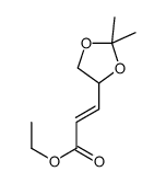 ethyl 3-[(4R)-2,2-dimethyl-1,3-dioxolan-4-yl]prop-2-enoate Structure