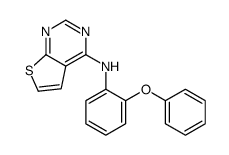 N-(2-phenoxyphenyl)thieno[2,3-d]pyrimidin-4-amine结构式