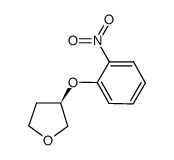 3(R)-(2-nitro-phenoxy)-tetrahydrofuran结构式