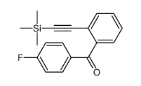 (4-fluorophenyl)-[2-(2-trimethylsilylethynyl)phenyl]methanone结构式