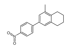 5-methyl-7-(4-nitrophenyl)-1,2,3,4-tetrahydronaphthalene Structure