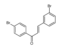 3-(3-bromophenyl)-1-(4-bromophenyl)prop-2-en-1-one结构式