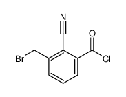 3-(bromomethyl)-2-cyanobenzoyl chloride Structure