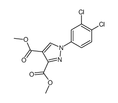 dimethyl 1-(3,4-dichlorophenyl)pyrazole-3,4-dicarboxylate结构式