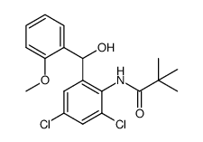 N-(2,4-dichloro-6-[hydroxy(2-methoxyphenyl)methyl]-phenyl)-2,2-dimethylpropanamide Structure