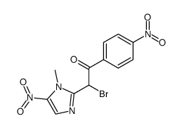 2-Bromo-2-(1-methyl-5-nitro-1H-imidazol-2-yl)-1-(4-nitro-phenyl)-ethanone Structure