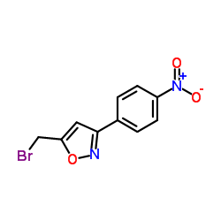 5-(Bromomethyl)-3-(4-nitrophenyl)-1,2-oxazole Structure
