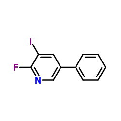 2-Fluoro-3-iodo-5-phenylpyridine结构式