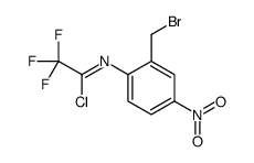 N-[2-(bromomethyl)-4-nitrophenyl]-2,2,2-trifluoroethanimidoyl chloride结构式