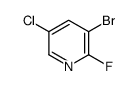 3-溴-5-氯-2-氟吡啶结构式