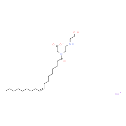 sodium (Z)-N-[2-[(2-hydroxyethyl)amino]ethyl]-N-(1-oxo-9-octadecenyl)glycinate picture