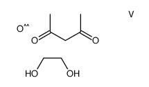 [ethane-1,2-diolato(2-)-O,O']oxo(pentane-2,4-dionato-O,O')vanadium结构式