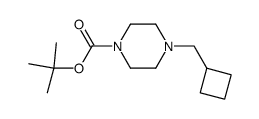 tert-butyl 4-(cyclobutylmethyl)piperazine-1-carboxylate结构式