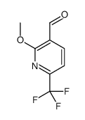 2-Methoxy-6-(trifluoromethyl)nicotinaldehyde structure