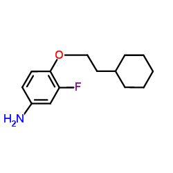 4-(2-Cyclohexylethoxy)-3-fluoroaniline Structure