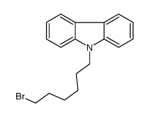 9-(6-溴己基)-9H-咔唑结构式