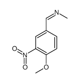 1-(4-methoxy-3-nitrophenyl)-N-methylmethanimine结构式
