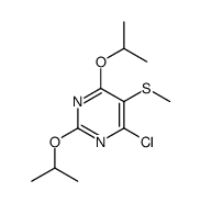 4-chloro-5-methylsulfanyl-2,6-di(propan-2-yloxy)pyrimidine结构式