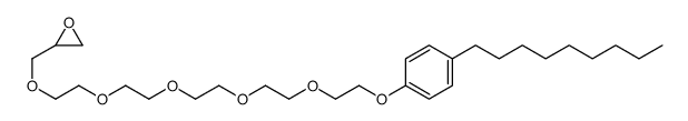 2-[2-[2-[2-[2-[2-(4-nonylphenoxy)ethoxy]ethoxy]ethoxy]ethoxy]ethoxymethyl]oxirane Structure