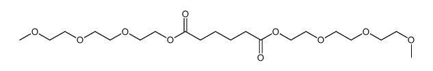 bis[2-[2-(2-methoxyethoxy)ethoxy]ethyl] hexanedioate结构式