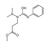 methyl 3-[dimethylamino(phenylcarbamoyl)amino]propanoate Structure