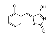 5-[(2-chlorophenyl)methylidene]-1,3-thiazolidine-2,4-dione结构式