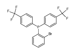 2-bromophenylbis(4-trifluoromethylphenyl)phosphine Structure