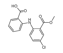 2-(2-Carboxy-phenylamino)-5-chloro-benzoic acid methyl ester结构式