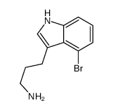 3-(4-bromo-1H-indol-3-yl)propan-1-amine Structure