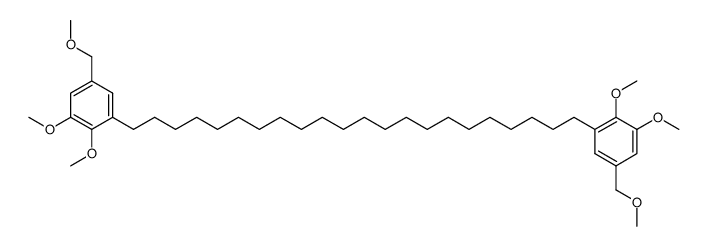 1,22-Bis<2,3-dimethoxy-5-(methoxymethyl)phenyl>docosan结构式