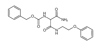 phenylmethyl [1-(aminocarbonyl)-2-[[2-(phenoxy)ethyl]amino]-2-oxoethyl]carbamate结构式