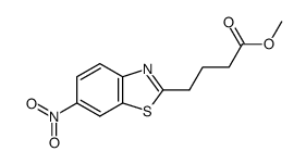 4-(6-nitro-benzothiazol-2-yl)-butyric acid methyl ester结构式