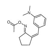 2-(3-N,N-dimethylaminobenzylidene)cyclopentanone O-acetyloxime Structure