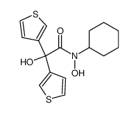 N-Cyclohexyl-2,2-di(3-thienyl)glucolohydroxamsaeure结构式