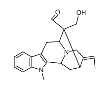 16-hydroxymethyl-1-methyl-sarpagan-17-al Structure