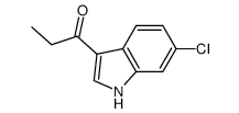 1-(6-chloro-1H-indol-3-yl)-1-propanone结构式