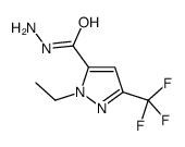 1-Ethyl-3-(trifluoromethyl)-1H-pyrazole-5-carbohydrazide结构式