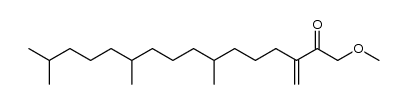methyl 3-methylidene-2-oxo-7,11,15-trimethylhexadecanyl ether结构式