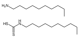 decan-1-amine,decylcarbamodithioic acid Structure