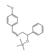 (Z)-N-(4-methoxybenzylidene)-2-phenyl-2-((trimethylsilyl)oxy)ethanamine结构式