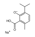 3-Hydroxy-p-cymene-2-carboxylic acid sodium salt Structure