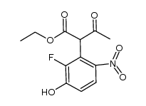 ethyl 2-(2-fluoro-3-hydroxy-6-nitrophenyl)-3-oxobutanoate Structure