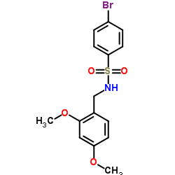 4-Bromo-N-(2,4-dimethoxybenzyl)benzenesulfonamide结构式