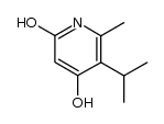 2,4-Pyridinediol,5-isopropyl-6-methyl-(6CI)结构式