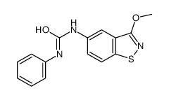 1-(3-methoxy-1,2-benzothiazol-5-yl)-3-phenylurea结构式