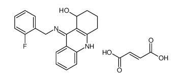 (Z)-but-2-enedioic acid,9-[(2-fluorophenyl)methylamino]-1,2,3,4-tetrahydroacridin-1-ol结构式