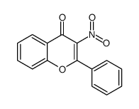 3-nitro-2-phenylchromen-4-one结构式