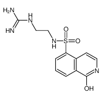 2-[2-[(1-oxo-2H-isoquinolin-5-yl)sulfonylamino]ethyl]guanidine结构式